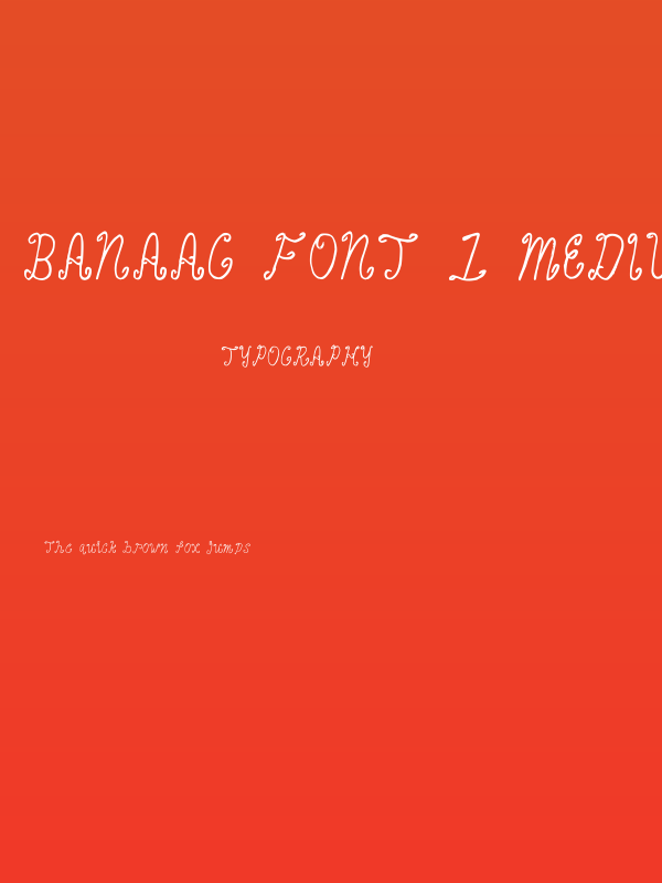 Banaag Font 1 Medium Poster