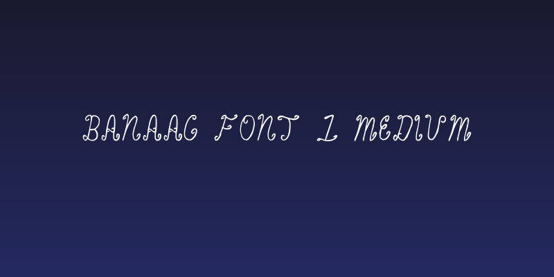 Banaag Font 1 Medium Social Header