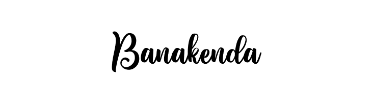Banakenda  font caratteri gratis