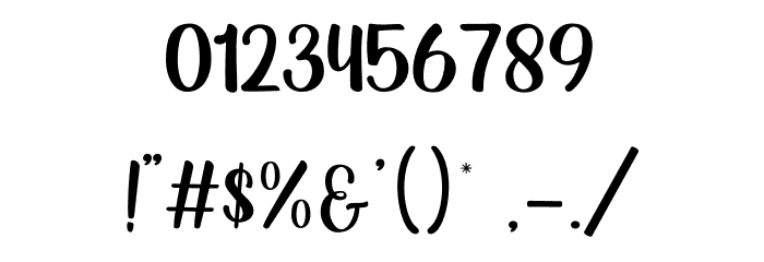 Banakenda Font OTHER CHARS