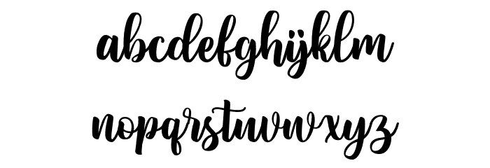 Banakenda Font LOWERCASE