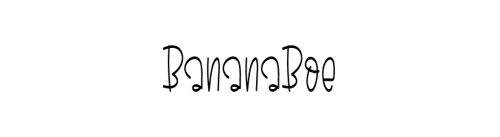 Banana Boe  Скачать бесплатные шрифты