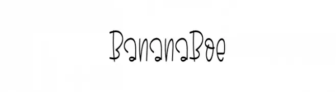 Banana Boe  Fuentes Gratis Descargar