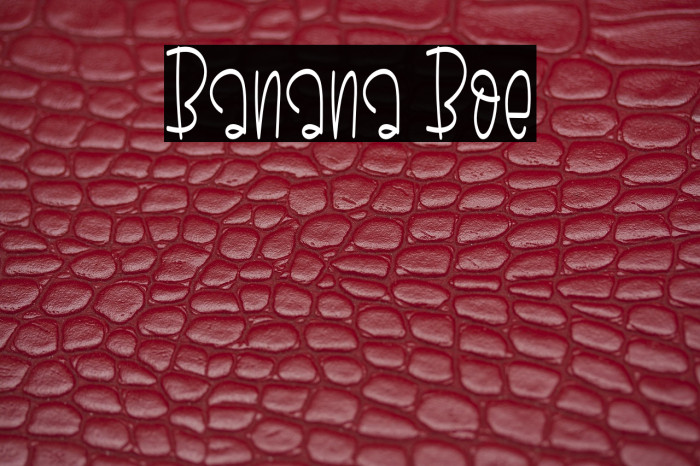 Banana Boe Example 3