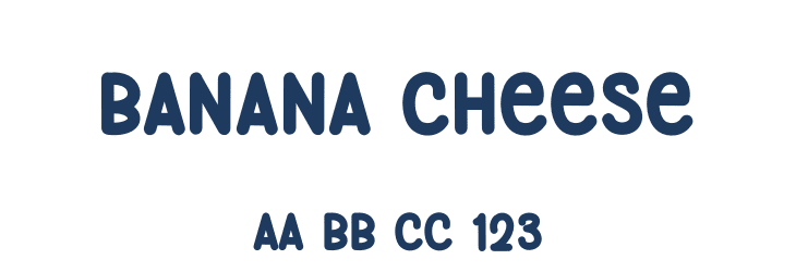 Banana Cheese Font Preview