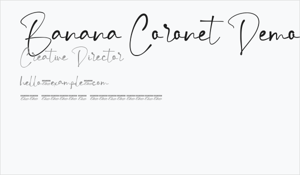Banana Coronet Demo Business Card