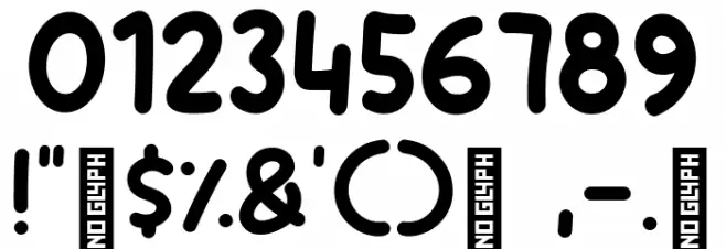 Banana Days Font OTHER CHARS