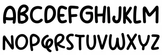 Banana Days Schriftart Groß
