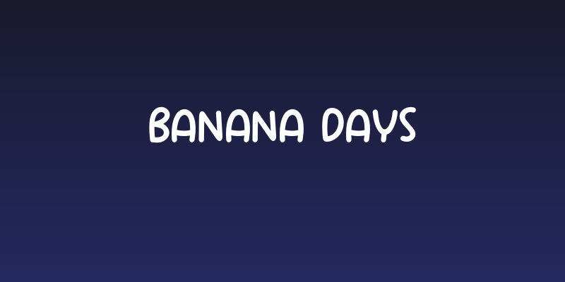 Banana Days Social Header