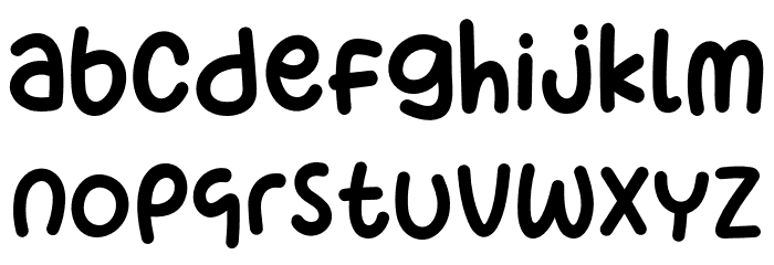 Banana Days Font LOWERCASE