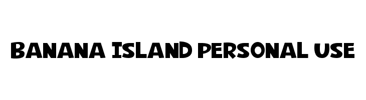 Banana Island Personal Use Schriftart