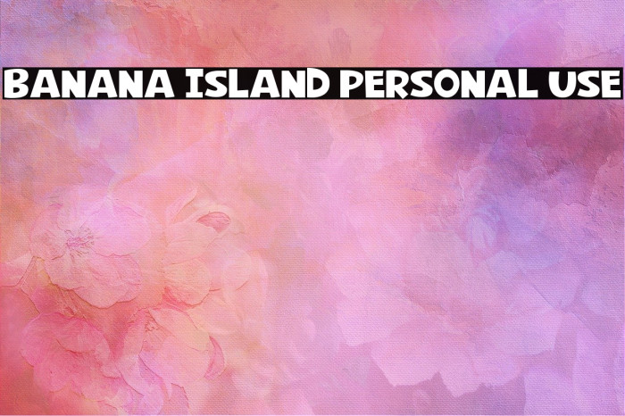Banana Island Personal Use Example 3