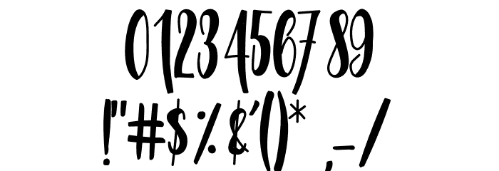 Banana Island Font OTHER CHARS