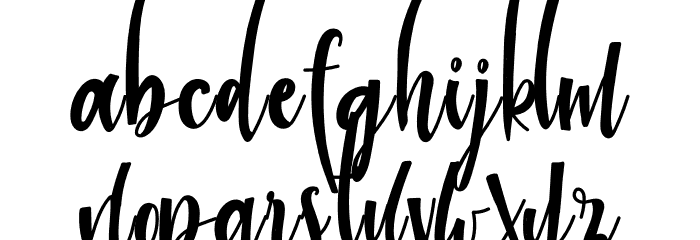 Banana Island Font LOWERCASE