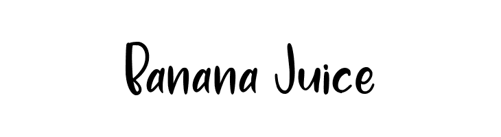 Banana Juice  Frei Schriftart Herunterladen