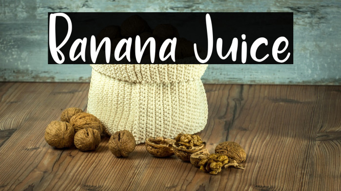 Banana Juice Example 3