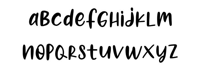 Banana Juice Font LOWERCASE