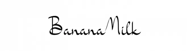 Banana Milk  Frei Schriftart Herunterladen