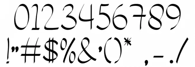 Banana Milk Font OTHER CHARS