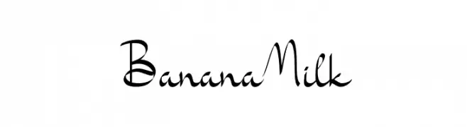 Banana Milk  Frei Schriftart Herunterladen
