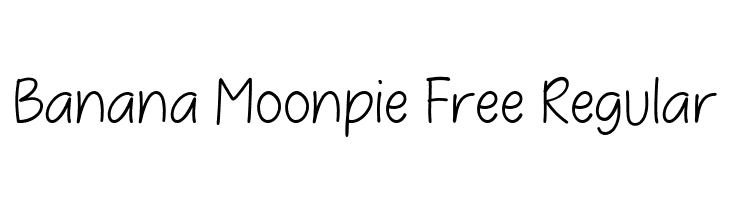 Banana Moonpie Free Regular  नि: शुल्क फ़ॉन्ट्स डाउनलोड