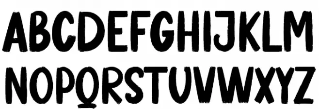 Banana Pastry Font LOWERCASE