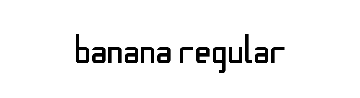 Banana Regular  Скачать бесплатные шрифты
