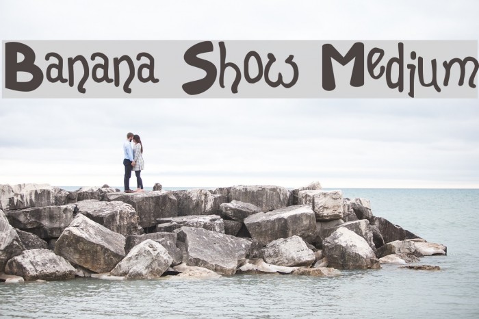 Banana Show Medium Font examples