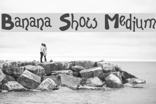 Banana Show Medium Font examples