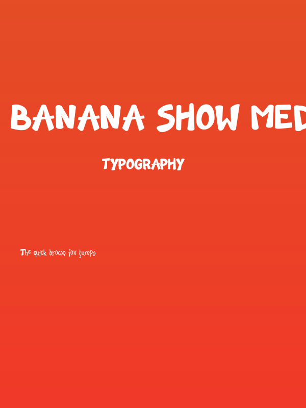 Banana Show Medium Poster