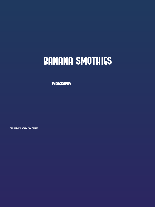 Banana Smothies Poster