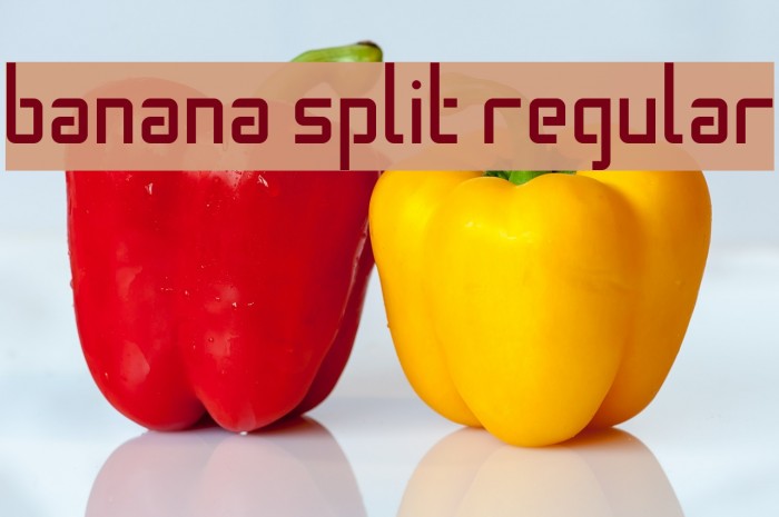 Banana Split Regular Font examples