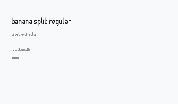 Banana Split Regular Business Card