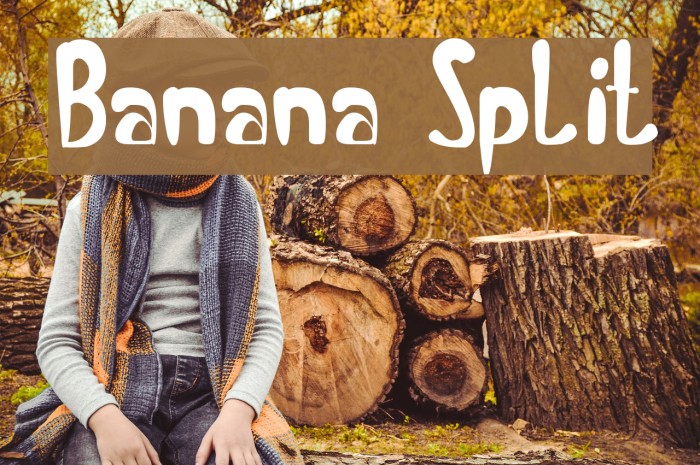 Banana Split Font examples