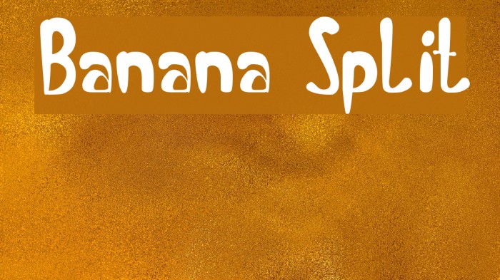 Banana Split Font examples