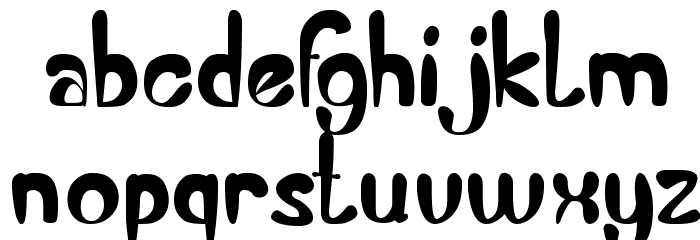Banana Split Font LOWERCASE