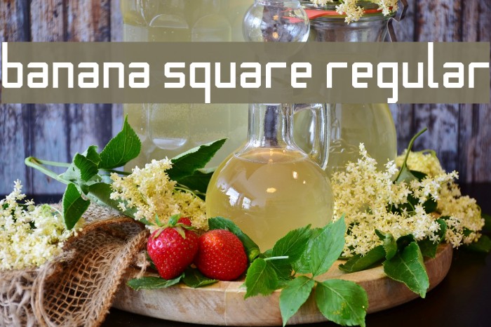 Banana Square Regular Font examples