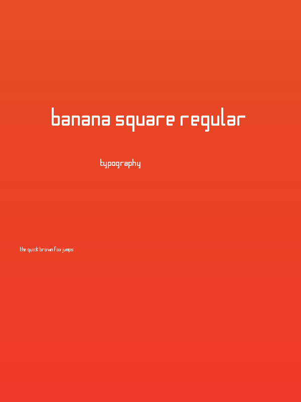 Banana Square Regular Poster