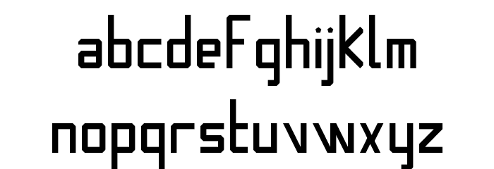 Banana Square Regular Font LOWERCASE