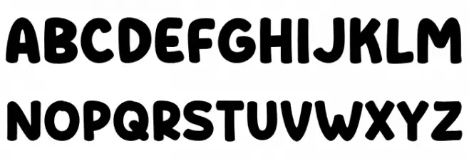 Banana Stick Font LOWERCASE