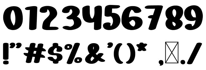 Banana Summer Font OTHER CHARS