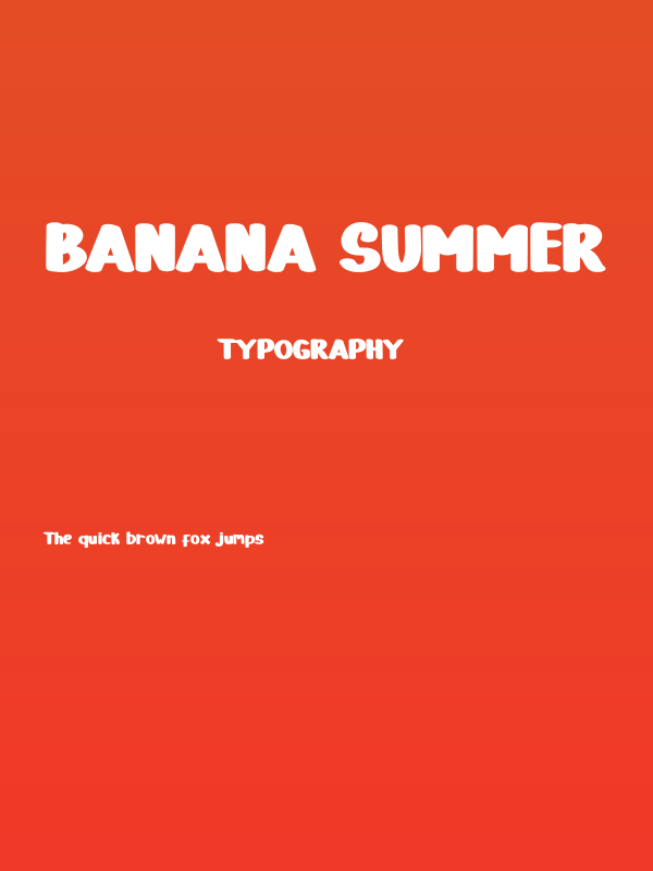 Banana Summer Poster