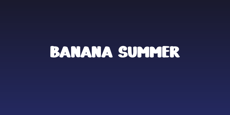 Banana Summer Social Header