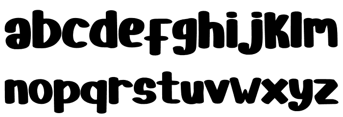 Banana Summer Font LOWERCASE