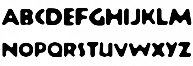 Banana Sundae Bold Font LOWERCASE