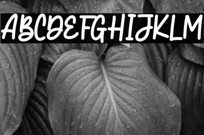 Banana Super Font examples