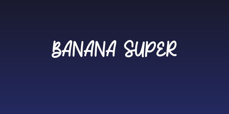 Banana Super Social Header