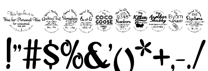 Banana Yeti ExtraBold Font OTHER CHARS