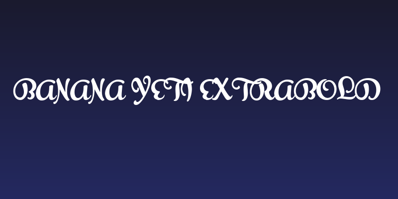 Banana Yeti ExtraBold Social Header