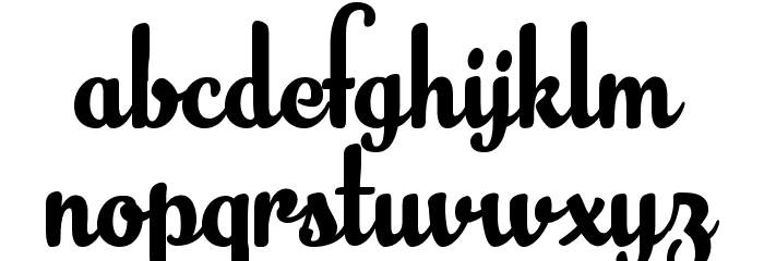 Banana Yeti ExtraBold Font LOWERCASE